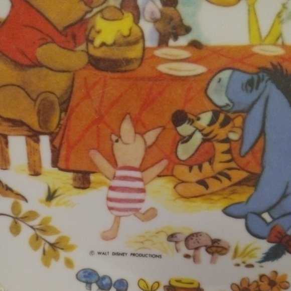 Vintage Walt Disney Productions Winnie The Pooh Plate - National Home Products - Picture 3 of 5